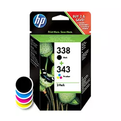HP komplet kartuš 338/343 COMBO PACK (SD449EE)