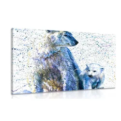 Slika polarni medvedi - 60x40