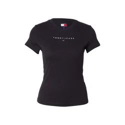 Tommy Jeans Majica črna/bela