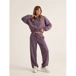 Sinsay - Kratka crewneck dukserica - ljubičasto