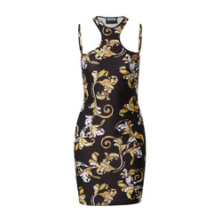 Versace Jeans Couture Obleka pueblo/črna/bela