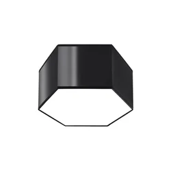 Sollux SL.1061 - Plafonsko svetlo SUNDE 2xE27/60W/230V 15,5 cm crno
