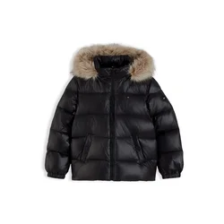 TOMMY HILFIGER Zimska jakna Essential črna