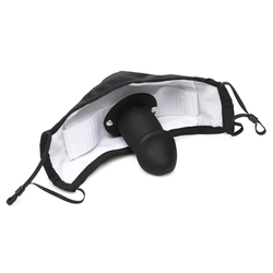Master Series Mouth-Full Dildo Face Mask Black