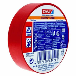 Izolir traka SPVC crvena 10m x15mm Tesa
