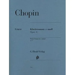 CHOPIN note: piano SONATA IN C-MOLL OP.4