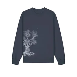 Life-Tree Majica Sweater Organic Olive Tree antracit