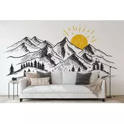 Wallity Tapete za zid MDK-00110, 100x100 cm, Šarena