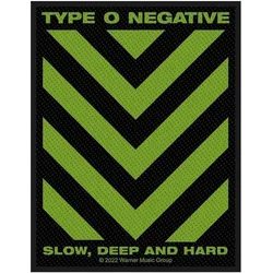 Type O Negative Slow, Deep & Hard Našitek za šivanje 100 x 100 mm