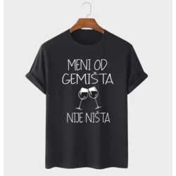 MAFIMI Majica Meni od gemista nije nista, Crna