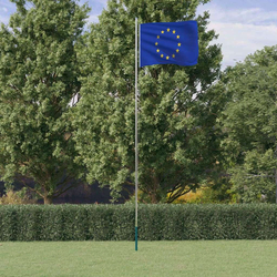 Europska zastava i jarbol 6,08 m aluminijski