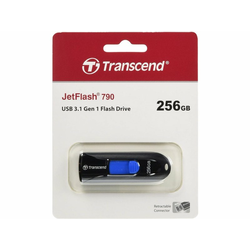 TRANSCEND 256GB, USB3.1, Pen Drive, Capless, Black (TS256GJF790K)