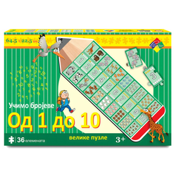 PREMIJER Edukativne puzzle Učimo brojeve od 1 do 10, 36 delova