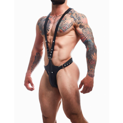 Cut4Men BL4CK07 Dungeon Full Body Harness Black