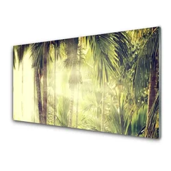 tulup.si Slika na steklu Palm tree forest narava 140x70 cm 2 obešalnika