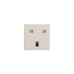 LEGRAND MOSAIC Enojna vtičnica z/brez 13A britanskega standarda bela 077505