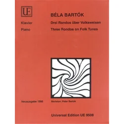BARTOK:THREE RONDOS ON FOLK TUNES PIANO