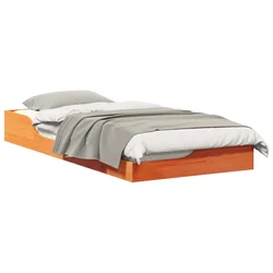 Vidaxl Konstrukcija postelje Voskast rjav 90 x 200 cm