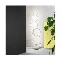 Ondaluce - LED prigušiva podna lampa POIS LED/52W/230V 160 cm zlatna