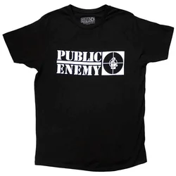 Public Enemy Majica Crosshairs Logo Unisex Black S