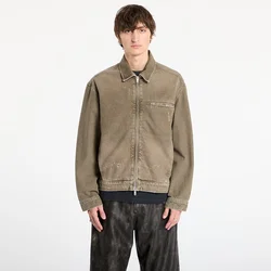 Jakna REPRESENT Collared Denim Jacket Washed Olive XL