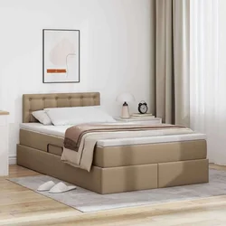 Krevet s prostorom za pohranu s LED-om Kapućino 120 x 200 cm