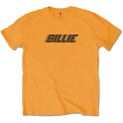 Billie Eilish Unisex majica Racer Logo & Blohsh Orange M