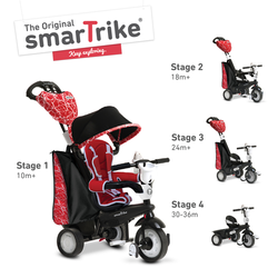 Smart Trike tricikel Chic - Black & Red