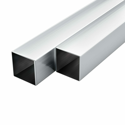 vidaXL Strukturne cevi iz aluminija 6 kosov kvadratne 2 m 25x25x2 mm