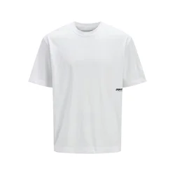 JACK & JONES Majica UNION črna/bela