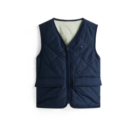 TOMMY HILFIGER Brezrokavnik slonovina/marine