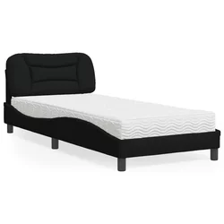 Krevet s madracem Hvar crni 80 x 200 cm od tkanine