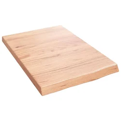 Kupaonska radna ploča svjetlosmeđa 40x60x(2-4) cm masivno drvo