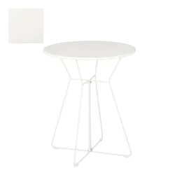 SET MIZA, 2 STOLA BUENO BEL fi80cm, 53x55xV70cm/77cm