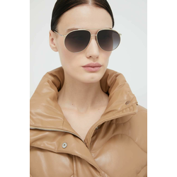 Sončna očala Burberry ženski, zlata barva