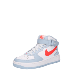 Nike Sportswear Tenisice Air Force 1 Mid EasyOn, pastelno plava / vatreno crvena / bijela