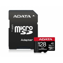 A-DATA UHS-I U3 MicroSDXC 128GB V30S class 10 + adapter AUSDX128GUI3V30SHA2-RA1