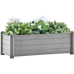 Povišena vrtna gredica PP siva boja kamena 100 x 43 x 35 cm
