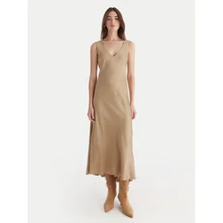 ViCOLO Cocktail obleka TF0247 Bež Regular Fit