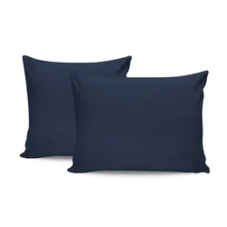 Tonne Marie - Serra Dark Blue Pillowcase Set (2 Pieces) (DE)