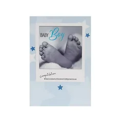 Čestitka 3D Hashtag Baby Feet - Boy