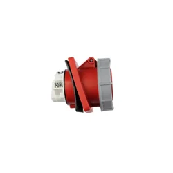 PCE Kotna vtičnica 63A 5P 400V /100x112/ rdeča IP67 POWER TWIST 435-6