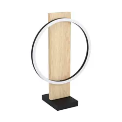 Eglo Boyal stona lampa/1, led, 12w, 1700lm, crna/bela/smeđa/drvo