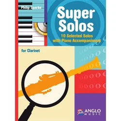 SPARKE:SUPER SOLOS FOR CLARINET AND PIANO +CD