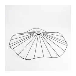 Univerzalni abažur CURITIBA, prečnik 80 cm, crne boje