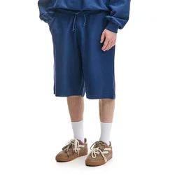 Cropp - Šorts od rebrastog somota - navy