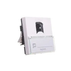 LEGRAND Mosaic Enojna računalniška vtičnica RJ45 FTP kat. 6 2 modula bela 076565