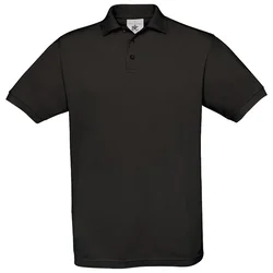 MAJICA KRATKI RUKAVI B&C SAFRAN POLO 180G CRNA S