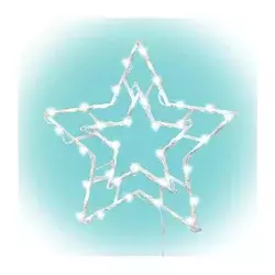LED Spoljašnja božićna dekoracija za prozor 35xLED/230V IP44 topla bela/zvezda