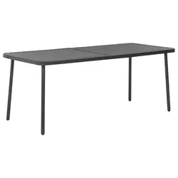 Vrtni stol tamnosivi 180 x 83 x 72 cm čelični